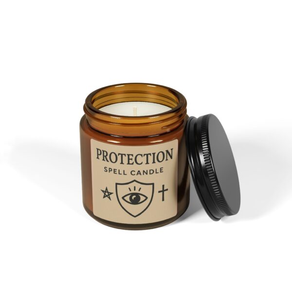 Protection Spell Candle (Multi-Size, Amber Jar) - Image 2