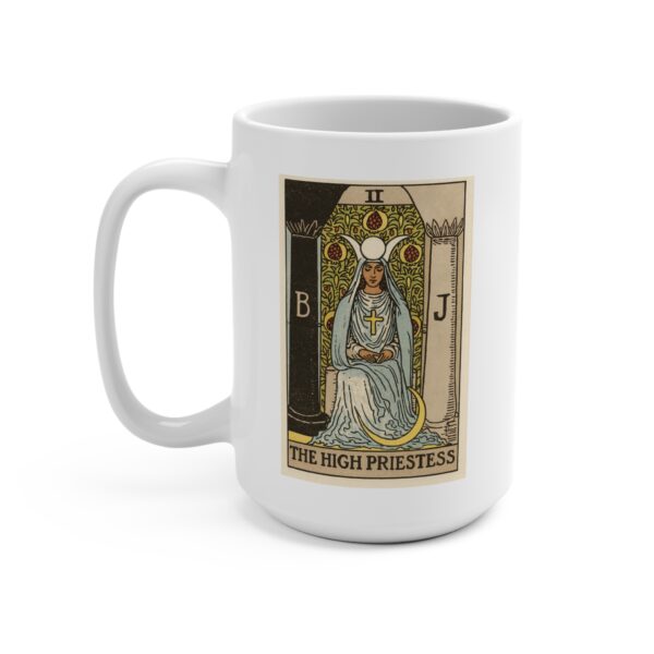 High Priestess Tarot Card Mug 15oz - Image 2