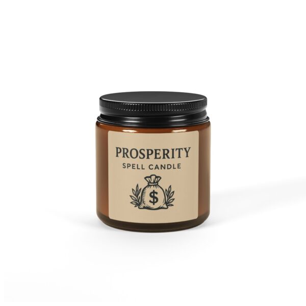 Prosperity Spell Candle (Multi-Size, Amber Jar)