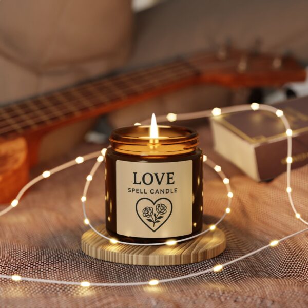 Love Spell Candle (Multi-Size, Amber Jar) - Image 3