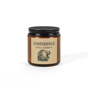 Confidence Spell Candle (Multi-Size, Amber Jar)