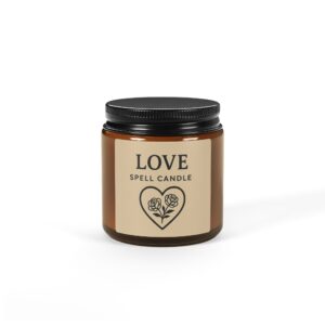 Love Spell Candle (Multi-Size, Amber Jar)