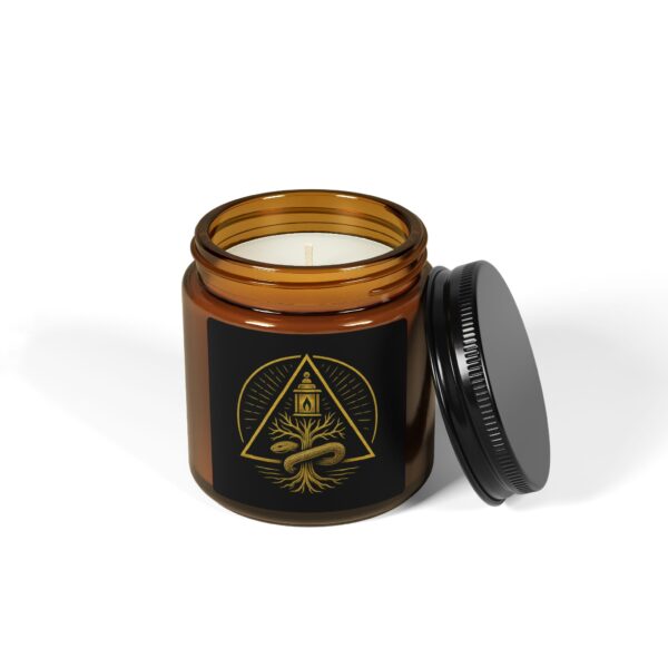 Scented Soy Candle (Multi-Size, Amber Jar) - Image 2