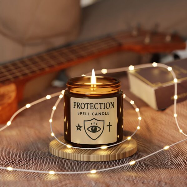 Protection Spell Candle (Multi-Size, Amber Jar) - Image 3