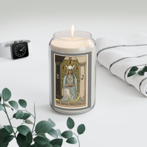 High Priestess Tarot Card - Soy Candle 13.75oz - Image 4