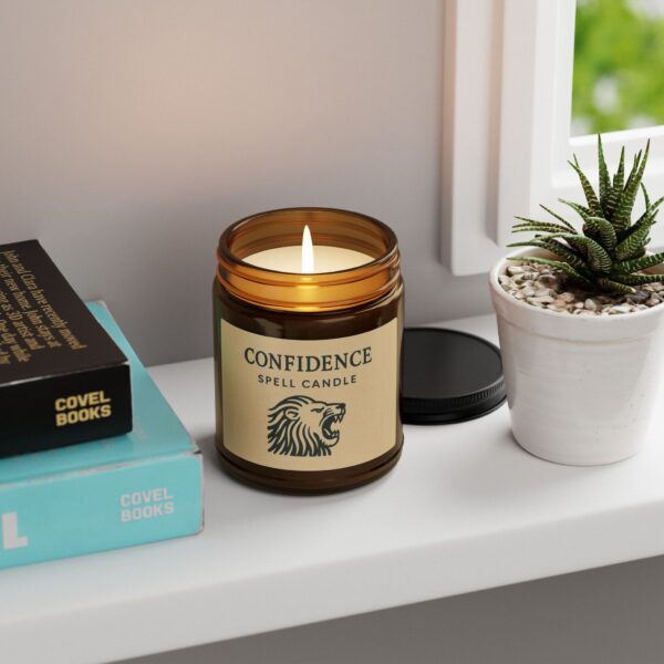 Confidence Spell Candle (Multi-Size, Amber Jar) - Image 8